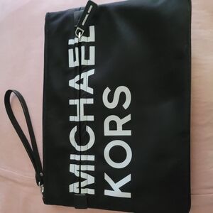 Michael Kors Large Black Wristlet
